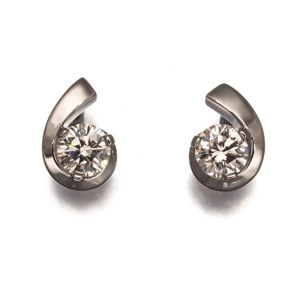 KASHIKEY EARRINGS BROWN DIAMOND FLOAT SOLITAIRE 18K 750 BROWN GOLD: KASHIKEY Earrings Brown Diamond Float Solitaire 18K 750 Brown Gold Brand: KASHIKEY Type/Style: Earring Material: 18K /750 Brown Gold, Main Stone Natural Color: Brown Gold Size: Design size: 8.5 x 5.7m