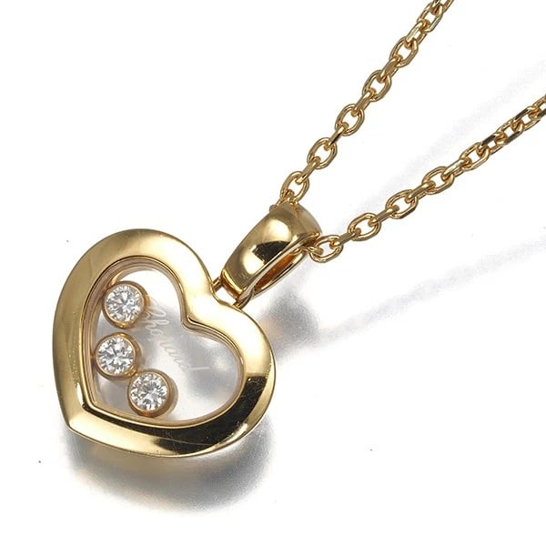 CHOPARD NECKLACE DIAMOND HAPPY DIAMONDS 18K 750 ROSE GOLD (1 of 3)