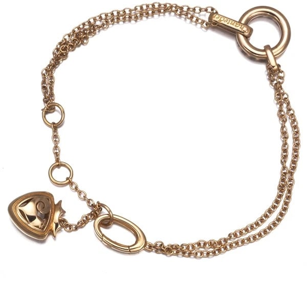 CHANTECLER BRACELET SCUDO ROOSTER 2-STRAND 18K 750 ROSE GOLD (1 of 3)