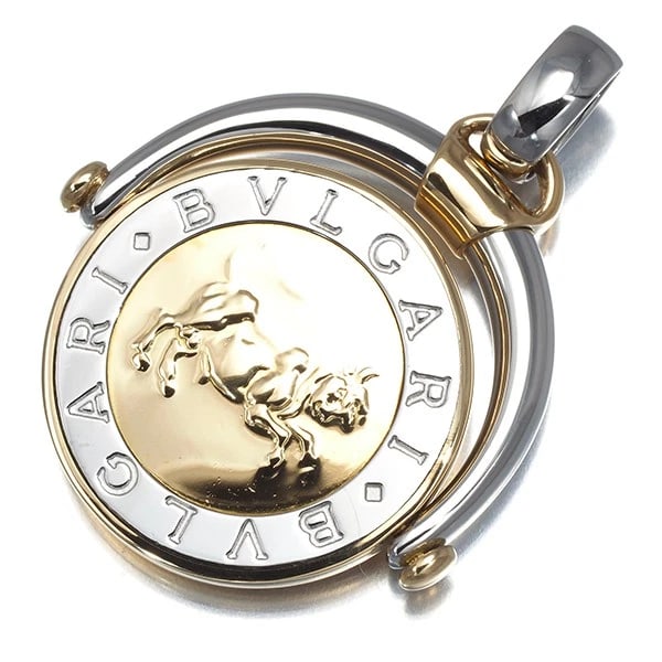 BVLGARI PENDANT HOROSCOPE TAURUS ZODIAC 18K YG/STAINLESS STEEL: BVLGARI Pendant Horoscope Taurus Zodiac 18K YG/Stainless Steel Brand: BVLGARI Type/Style: Pendant Material: 18K / 750 / Yellow Gold,STEEL / Stainless Steel, Color: YG,Silver Size: Design size: 26.7 x