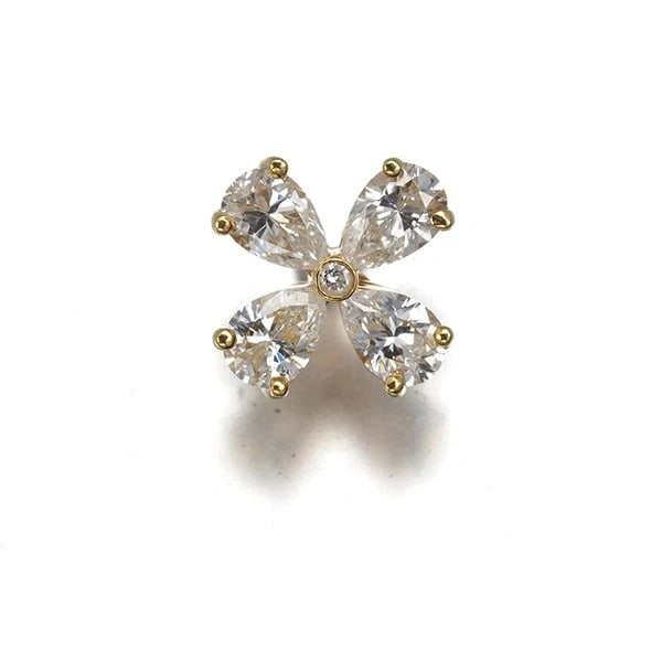 HARRY WINSTON SINGLE EARRING DIAMOND: HARRY WINSTON Single Earring Diamond Brand: HARRY WINSTON Type/Style: Single Earring Material: 18K/ 750 Yellow Gold, Main Stone Natural Color: Yellow Gold Size: Design size: 8.0 x 8.0mm Accessorie