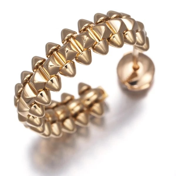 CARTIER SINGLE EARRING CLASH DE CARTIER SM 18K 750 ROSE GOLD: Cartier Single Earring Clash de Cartier SM 18K 750 Rose Gold Brand: Cartier Type/Style: Single Earring Material: 18K /750 Rose Gold, Color: Rose Gold Size: Design size: length 22.8 x width 22.8 x thic
