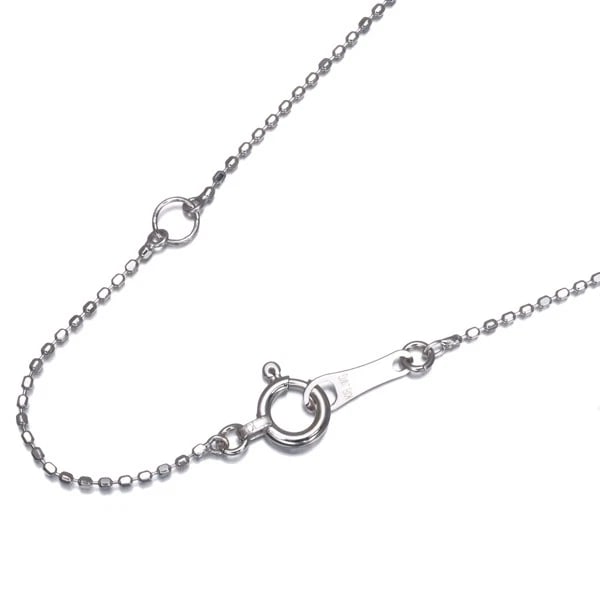 CUT BALL BEAD CHAIN NECKLACE 18K 750 WHITE GOLD: Cut Ball Bead Chain Necklace 18K 750 White Gold Brand: Unbranded Type/Style: Necklace Material: 18K/ 750 White Gold, Color: White Gold Size: Necklace length: 36 / 40cm Accessories: None Ac