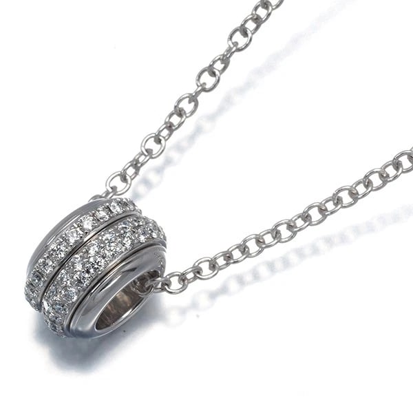 PIAGET NECKLACE DIAMOND POSSESSION PAVED 18K 750 WHITE GOLD: PIAGET Necklace Diamond Possession Paved 18K 750 White Gold Brand: Piaget Type/Style: Necklace Material: 18K/ 750 White Gold, Main Stone Natural Color: White Gold Size: Necklace length: 39 /