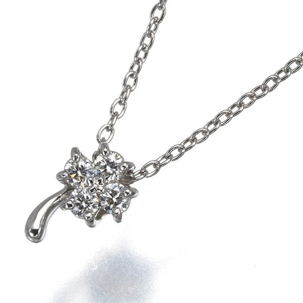 ROYAL ASSCER NECKLACE DIAMOND CLOVER 900 850 PLATINUM: ROYAL ASSCER Necklace Diamond Clover 900 850 Platinum Brand: ROYAL ASSCER Type/Style: Necklace Material: 900/ 850 /Platinum, Main Stone Natural Color: Silver Size: Necklace length: 36 / 40cmPendant si