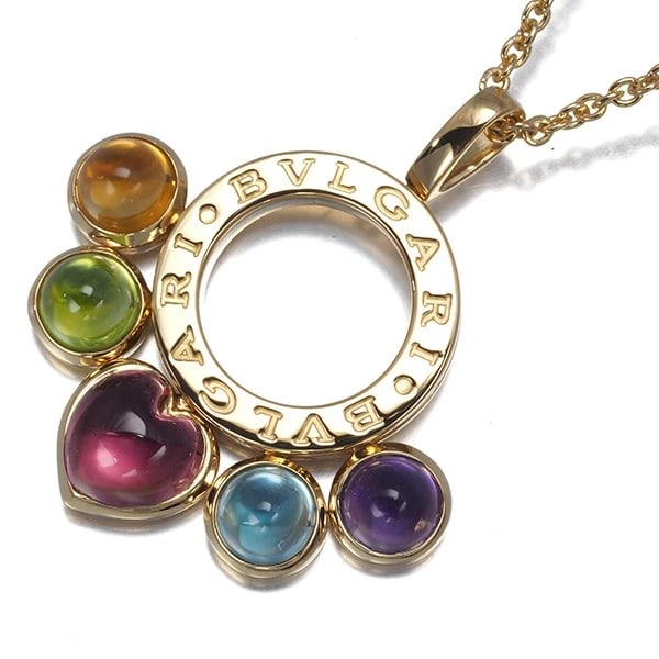 BVLGARI NECKLACE TOURMALINE CITRINE PERIDOT TOPAZ AMETHYST ALLEGRA 18K YG: BVLGARI Necklace Tourmaline Citrine Peridot Topaz Amethyst Allegra 18K YG Brand: BVLGARI Type/Style: Necklace Material: 18K/ 750 Yellow Gold, Main Stone Natural Color: Yellow Gold Size: Necklace