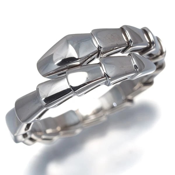BVLGARI RING SERPENTI VIPER L ENGRAVED 18K 750 WHITE GOLD: BVLGARI Ring Serpenti Viper L Engraved 18K 750 White Gold Brand: BVLGARI Type/Style: Ring Material: 18K/ 750 White Gold, Color: White Gold Size: US7 Accessories: None Accessories Notice: When