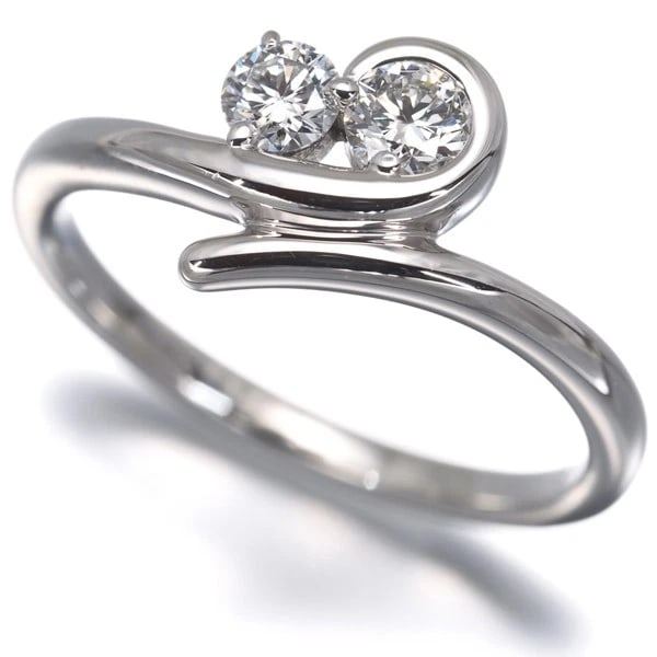 FOREVERMARK RING DIAMOND 900 PLATINUM: FOREVERMARK Ring Diamond 900 Platinum Brand: FOREVERMARK Type/Style: Ring Material: 900 /Platinum, Main Stone Natural Color: Silver Size: US5.75-6 Accessories: None Accessories Notice: Whe