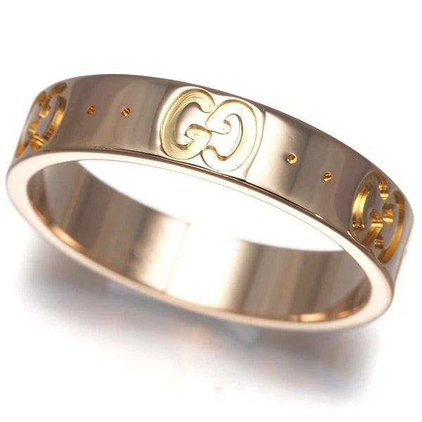 GUCCI RING ICON THIN 18K 750 ROSE GOLD: GUCCI Ring Icon Thin 18K 750 Rose Gold Brand: GUCCI Type/Style: Ring Material: 18K /750 Rose Gold, Color: Rose Gold Size: US5.5-5.75 Accessories: None Accessories Notice: When purchasing pre-owned