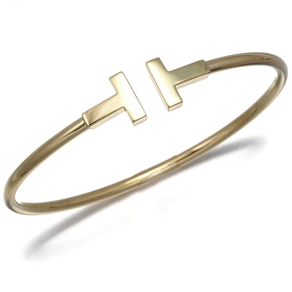 TIFFANY&CO. BRACELET TIFFANY T WIRE BANGLE 18K 750 YELLOW GOLD: Tiffany&Co. Bracelet Tiffany T Wire Bangle 18K 750 Yellow Gold Brand: Tiffany & Co. Type/Style: Bracelet Material: 18K /750 Yellow Gold, Color: Yellow Gold Size: Inner circumference: 15cm Design width