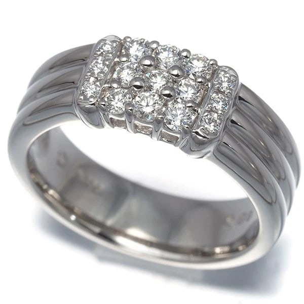HOSHI NO SUNA RING DIAMOND PAVED 900 PLATINUM: HOSHI no SUNA Ring Diamond Paved 900 Platinum Brand: HOSHI no SUNA Type/Style: Ring Material: 900 /Platinum, Main Stone Natural Color: Silver Size: US5.75-6 Accessories: None Accessories Notice: When