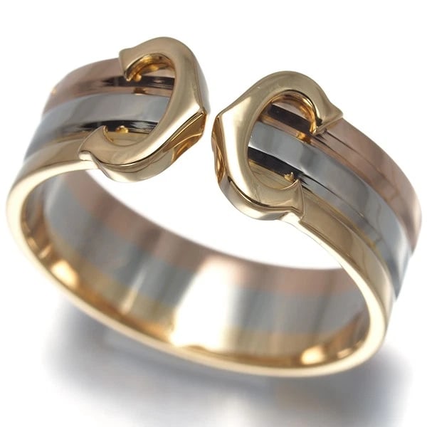 CARTIER RING 18K YG/WG/RG: Cartier Ring 18K YG/WG/RG Brand: Cartier Type/Style: Ring Material: 18K / 750 / Yellow Gold,18K / 750 / White Gold,18K / 750 / Rose Gold, Color: YG,WG,RG Size: US5.5 Accessories: None Acce