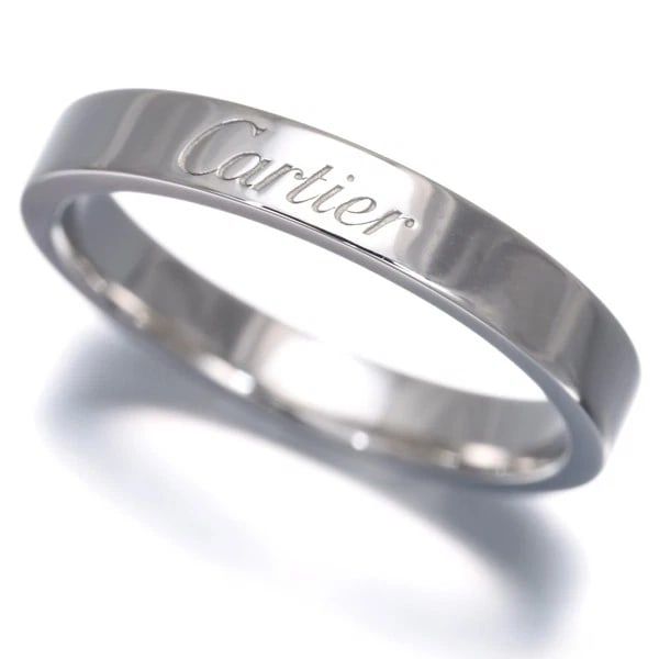 CARTIER RING WEDDING BAND 950 PLATINUM: Cartier Ring Wedding Band 950 Platinum Brand: Cartier Type/Style: Ring Material: 950\ Platinum, Color: Silver Size: US6 - 6.25 Accessories: None Accessories Notice: When purchasing pre-own