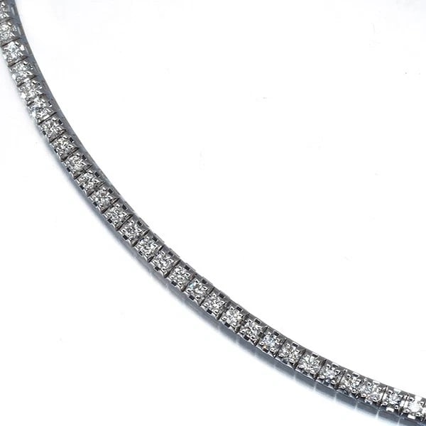 DAMIANI BRACELET DIAMOND 18K 750 WHITE GOLD: DAMIANI Bracelet Diamond 18K 750 White Gold Brand: DAMIANI Type/Style: Bracelet Material: 18K / 750 / White Gold, Main Stone Natural Color: White Gold Size: Inner circumference: 17cm Accessories: