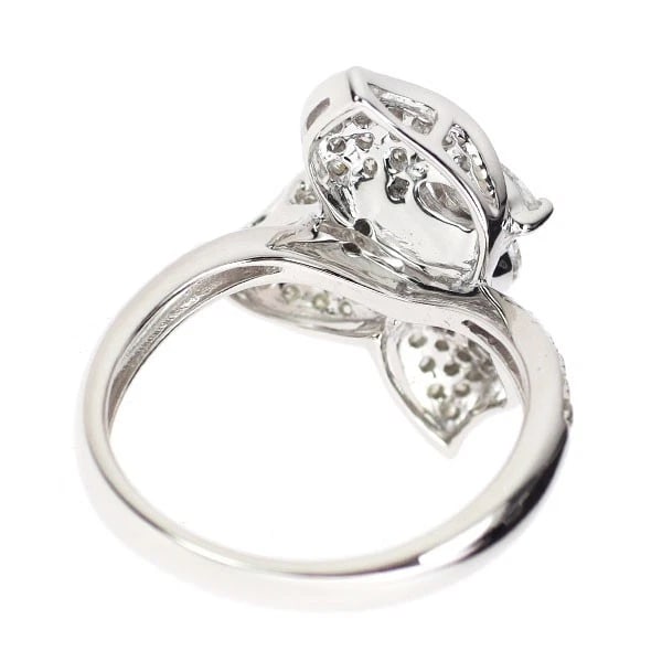 K18WG DIAMOND RING FLOWER - 3