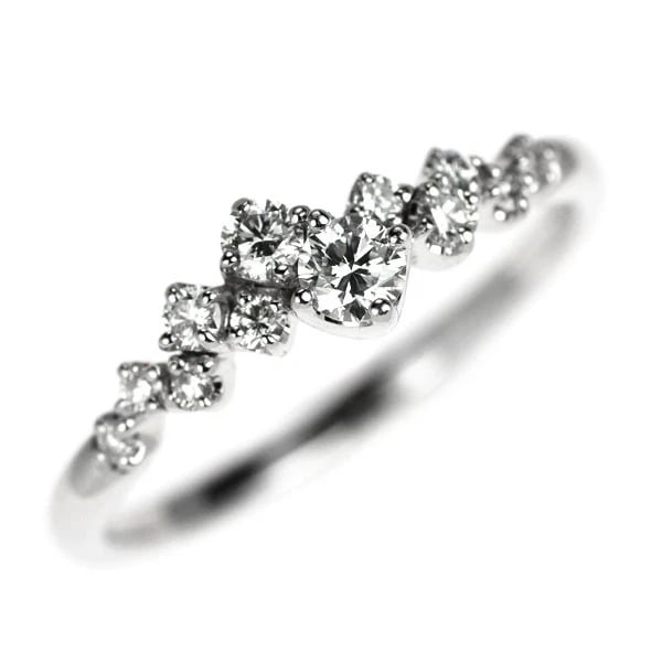MJC K18WG DIAMOND RING: MJC K18WG diamond ring Brand: None Type/Style: Ring Material: K18WG, Main Stone Natural Color: WG Size: 6.25 - 6.5 US Accessories: None Accessories Notice: When purchasing pre-owned goods, please