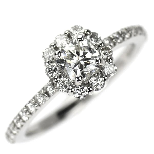 PT950 FLEMISH CUT DIAMOND RING: Pt950 Flemish Cut Diamond Ring Brand: None Type/Style: Ring Material: Pt900, Main Stone Natural Color: Pt Size: 6 US Accessories: None Accessories Notice: When purchasing pre-owned goods, please