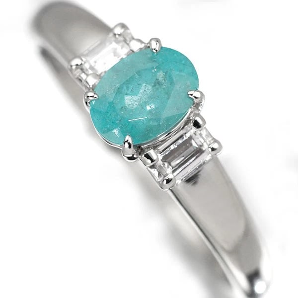 TASAKI PEARL PT900 BLUE TOURMALINE DIAMOND RING: Tasaki Pearl Pt900 Blue Tourmaline Diamond Ring Brand: Tasaki Pearl Type/Style: Ring Material: Pt900, Main Stone Natural/Tourmaline Color: None Size: 6.75 - 7 US Accessories: None Accessories Notice: