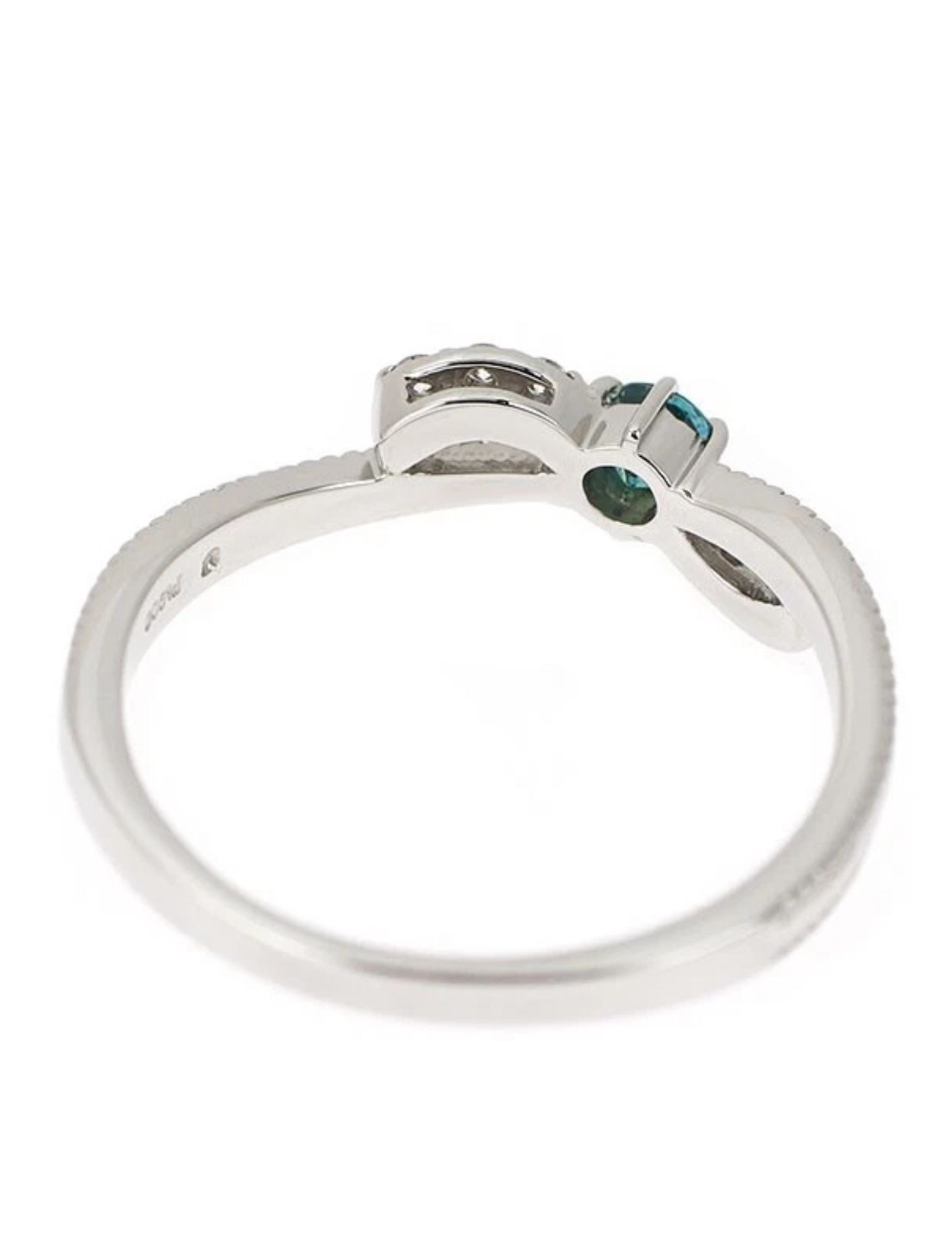 PT900 ALEXANDRITE DIAMOND RING - 2