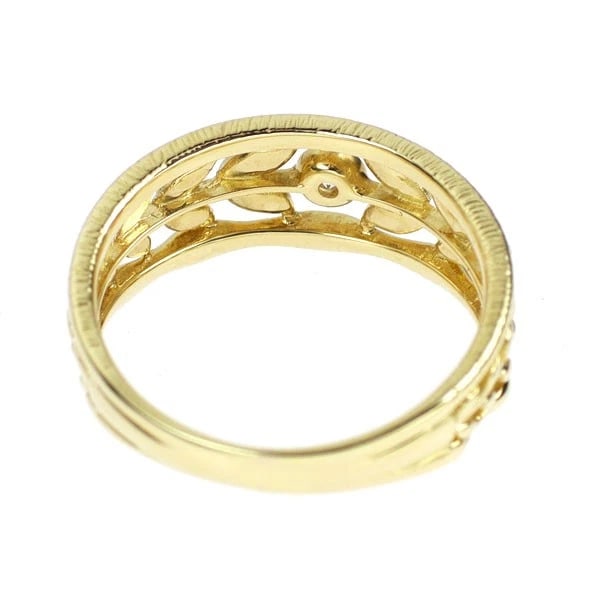 K18YG DIAMOND RING - 2