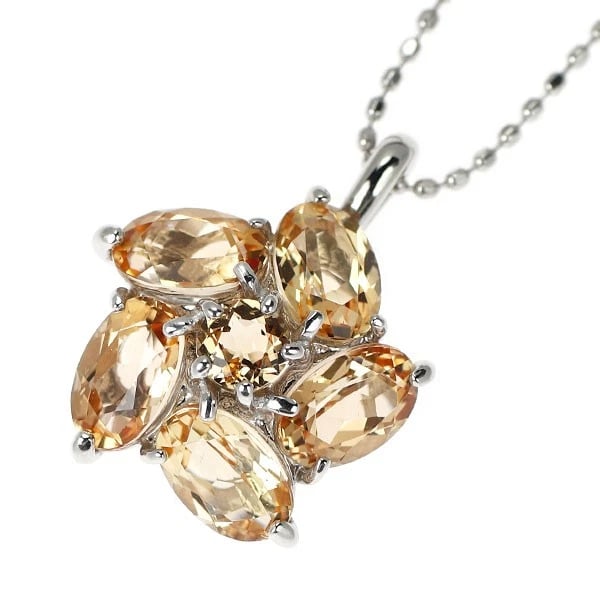 K18WG IMPERIAL TOPAZ PENDANT NECKLACE: K18WG imperial topaz pendant necklace Brand: None Type/Style: pendant necklace Material: K18WG, Main Stone Topaz Color: WG Size: Chain Length 40cm Accessories: None Accessories Notice: When