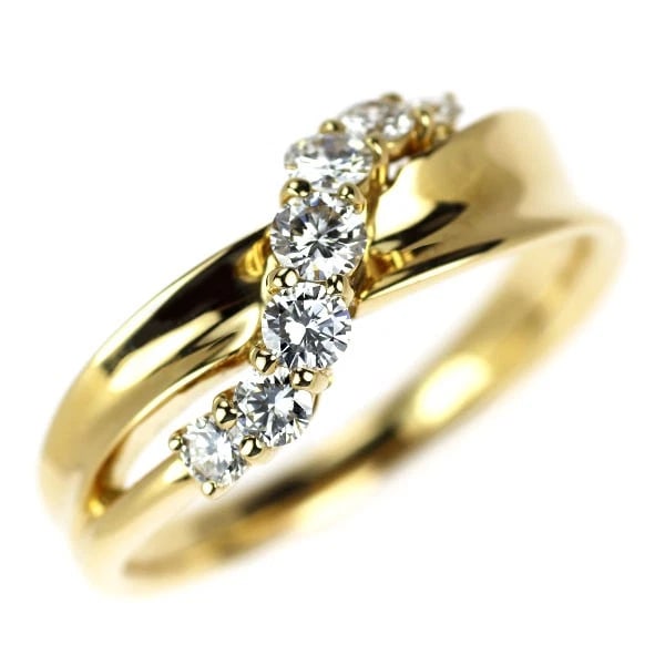 MONICKENDAM K18YG DIAMOND RING: Monickendam K18YG diamond ring Brand: Monnickendam Type/Style: Ring Material: K18YG, Main Stone Natural Color: YG Size: 7.25 US Accessories: None Accessories Notice: When purchasing pre-owned goods,