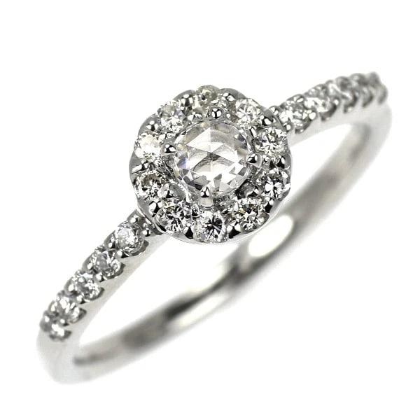 K18WG ROSE CUT DIAMOND RING: K18WG Rose Cut Diamond Ring Brand: None Type/Style: Ring Material: K18WG, Main Stone Natural Color: WG Size: 6.25 - 6.5 US Accessories: None Accessories Notice: When purchasing pre-owned goods,