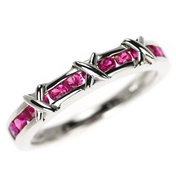 K10WG RUBY RING: K10WG ruby ring Brand: None Type/Style: Ring Material: K10WG, Main Stone Ruby Color: WG Size: 5.25 US Accessories: None Accessories Notice: When purchasing pre-owned goods, please refer to the photos