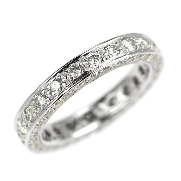K18WG FULL ETERNITY DIAMOND RING TH SE: K18WG full eternity diamond ring th SE Brand: None Type/Style: Ring Material: K18WG, Main Stone Natural Color: WG Size: 3.75 US Accessories: None Accessories Notice: When purchasing pre-ow