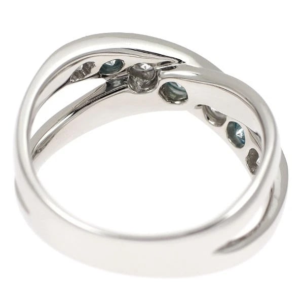 PT900 ICE BLUE DIAMOND RING - 2