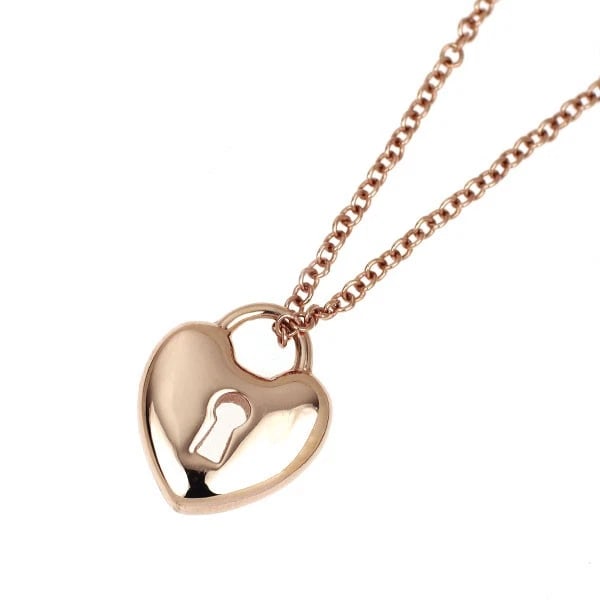TIFFANY & CO K18PG PENDANT NECKLACE: Tiffany & Co K18PG pendant necklace Brand: Tiffany Type/Style: pendant necklace Material: K18PG, Color: PG Size: Chain Length 41cm Accessories: None Accessories Notice: When purchasing pre-owned
