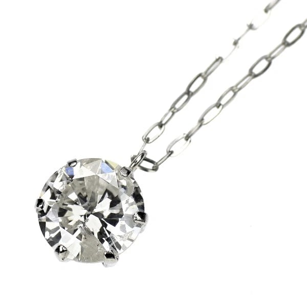 PT900/ PT850 DIAMOND PENDANT NECKLACE: Pt900/ Pt850 Diamond Pendant Necklace Brand: None Type/Style: pendant necklace Material: Pt900/ Pt850, Main Stone Natural Color: Pt Size: Chain Length 45.5cm Accessories: None Accessories Notice: