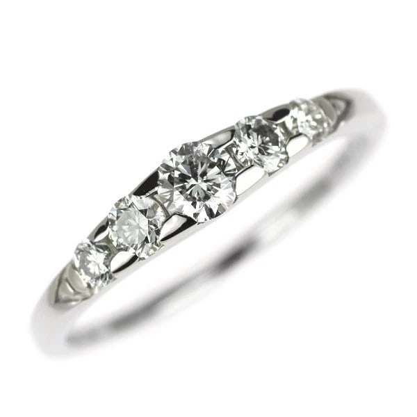 PT900 DIAMOND RING: Pt900 diamond ring Brand: None Type/Style: Ring Material: Pt900, Main Stone Natural Color: None Size: 4 US Accessories: None Accessories Notice: When purchasing pre-owned goods, please refer to the