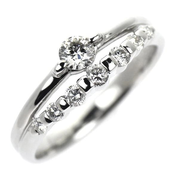PT900 DIAMOND RING: Pt900 diamond ring Brand: None Type/Style: Ring Material: Pt900, Main Stone Natural Color: None Size: 6.25 - 6.5 US Accessories: None Accessories Notice: When purchasing pre-owned goods, please refer