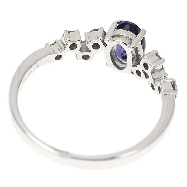 K10WG IOLITE DIAMOND RING - 2