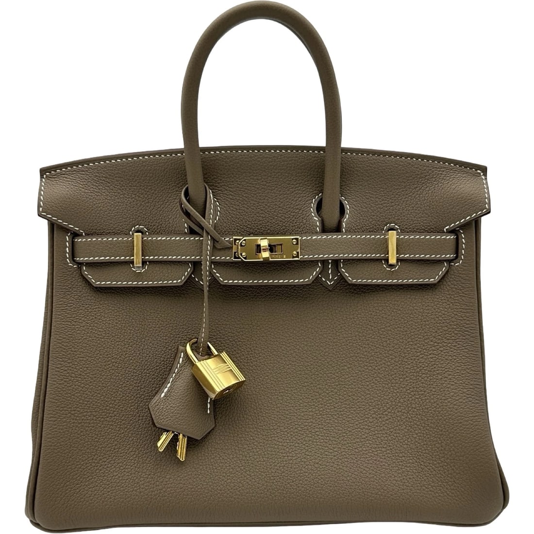 HERMES BIRKIN HANDBAG: HERMES Birkin Handbag Brand: HERMES Type/Style: Handbag Material: Togo Color: Etup Gold Hardware Size: W10.2 x H7.1x D5.1inch Accessories: None Accessories Notice: When purchasing pre-owned goods,