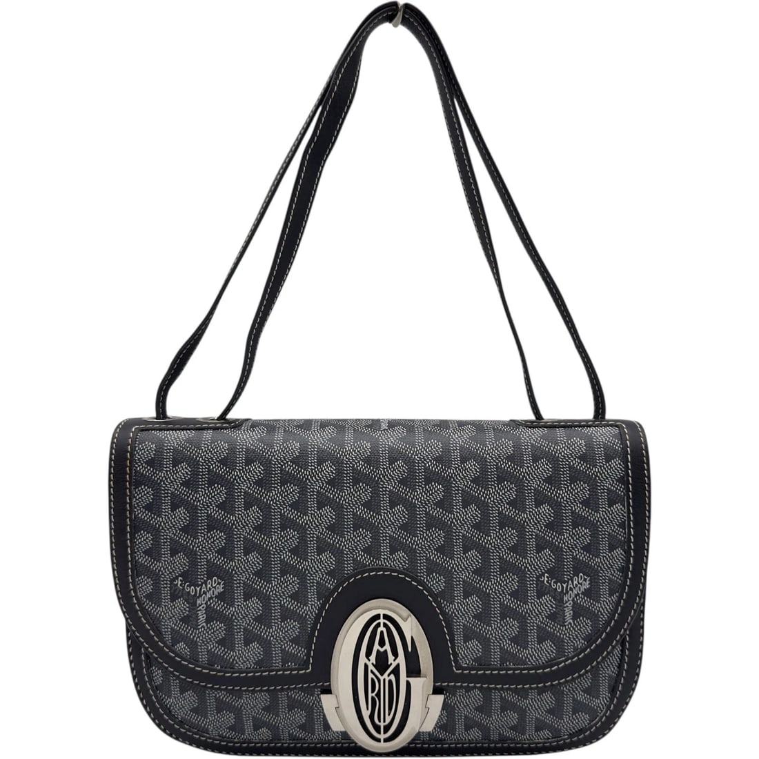 GOYARD SAC PM SHOULDER BAG: GOYARD Sac PM Shoulder Bag Brand: GOYARD Type/Style: Shoulder Bag Material: Gojardin Canvas Color: gray Size: W10.4 x H7.1x D2.6inch Shoulder:18.3inch Accessories: None Accessories Notice: