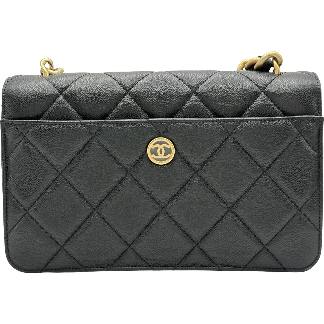 CHANEL LARGE COCO MARK SHOULDER SHOULDER BAG - 3