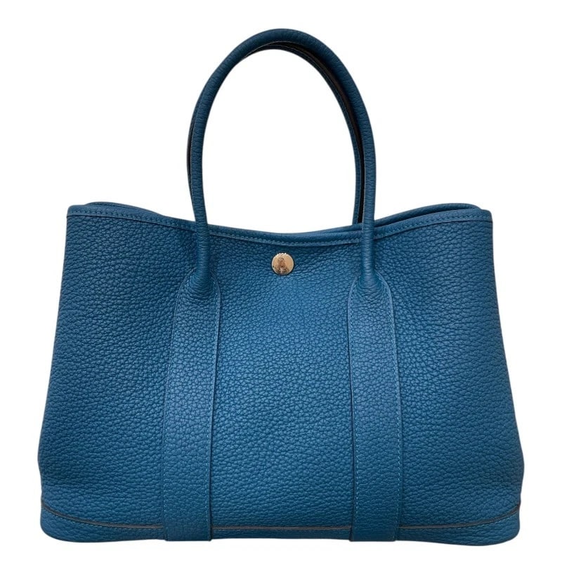HERMES GARDEN PARTY TPM HANDBAG: HERMES Garden party TPM Handbag Brand: HERMES Type/Style: Handbag Material: Negonda Color: Bruise meal Size: W11.8 x H7.9x D5.1inch Accessories: None Accessories Notice: When purchasing pre-owned