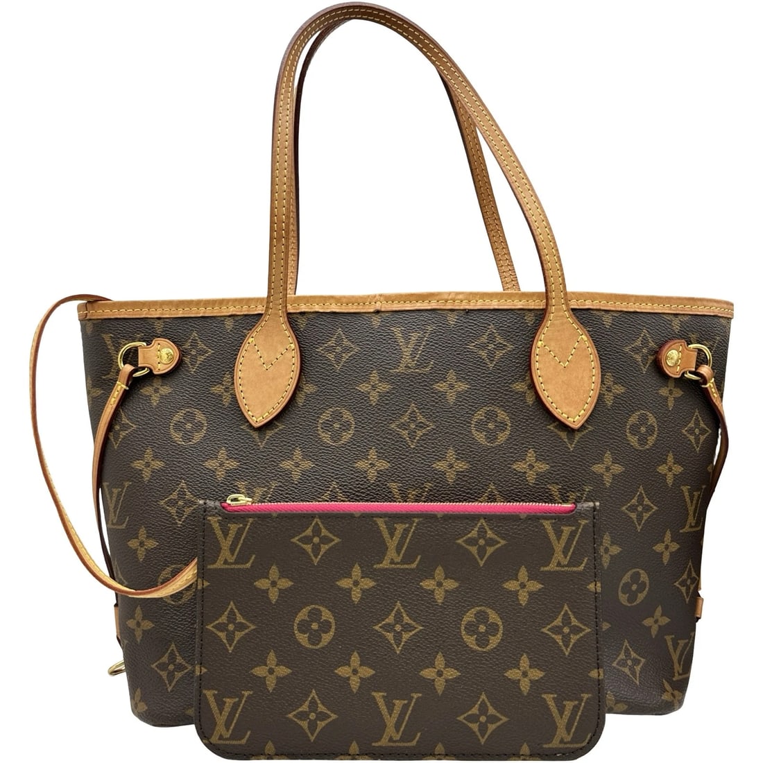 LOUIS VUITTON NEVER FULL PM TOTE BAG: LOUIS VUITTON Never full PM Tote Bag Brand: LOUIS VUITTON Type/Style: Tote Bag Material: Monogram canvas Color: Brown Size: W11.4 x H8.7x D5.1inch Accessories: None Accessories Notice: Whe