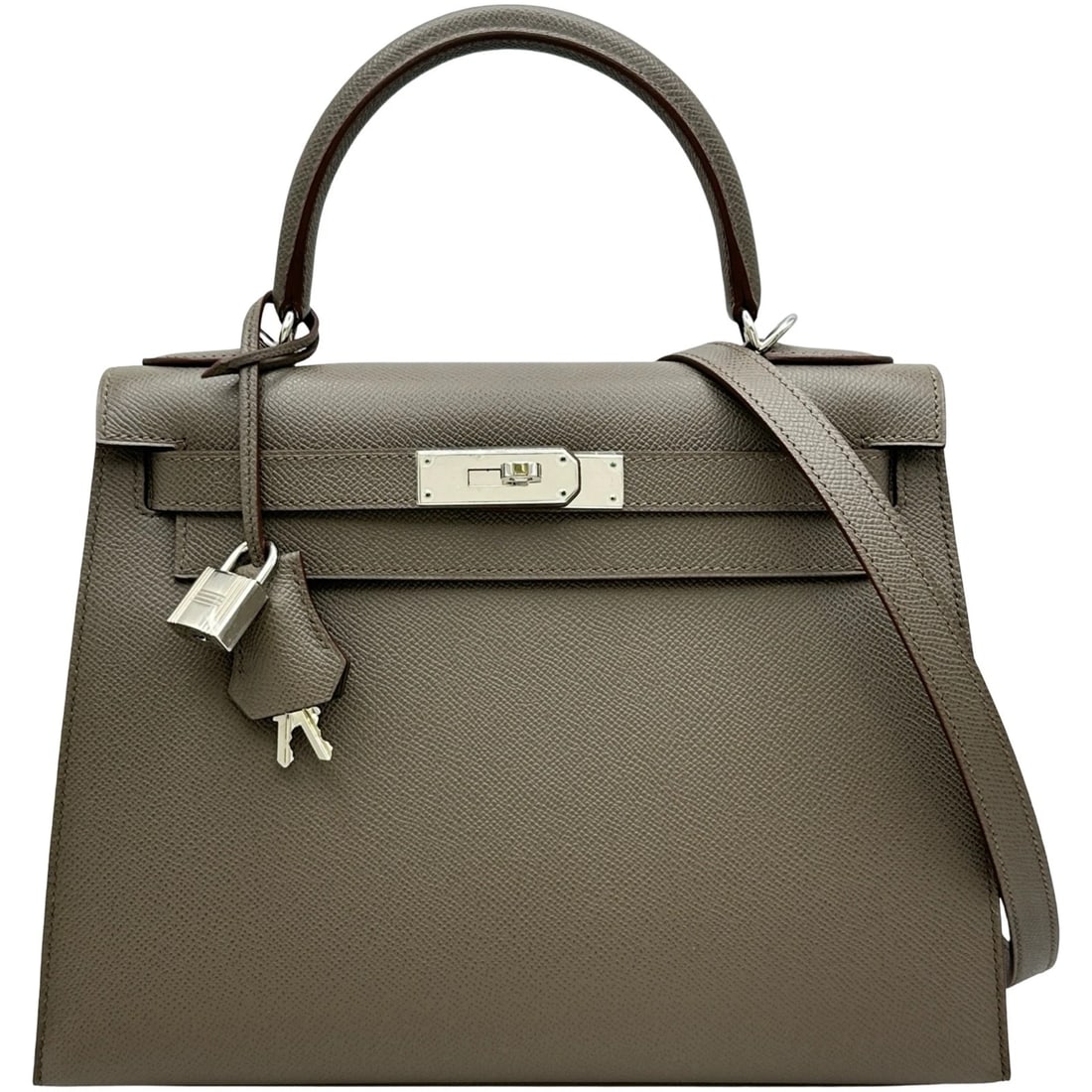 HERMES KELLY 28 OUTER SEWING SHOULDER BAG: HERMES Kelly 28 outer sewing Shoulder Bag Brand: HERMES Type/Style: Shoulder Bag Material: Epsom Color: SilverHardware Size: W11.0 x H8.7x D4.3inch Shoulder:35.0inch Accessories: None Acce