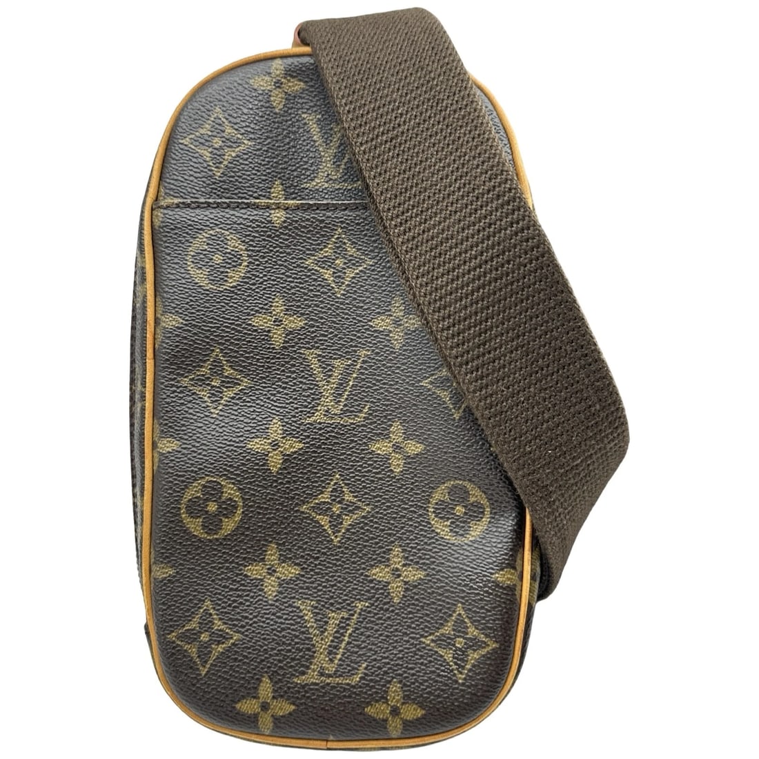 LOUIS VUITTON POCHETTE GANGE BODY BAG: LOUIS VUITTON Pochette Gange body bag Brand: LOUIS VUITTON Type/Style: body bag Material: Monogram canvas Color: Brown Size: W4.7 x H9.1x D1.8inch Shoulder:7.9inch Accessories: None Access