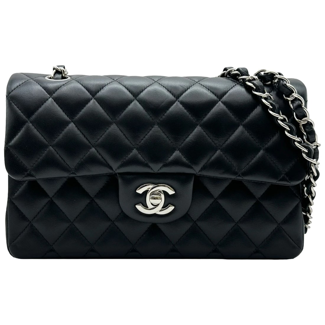 CHANEL MATRASSE 23 SHOULDER BAG: CHANEL Matrasse 23 Shoulder Bag Brand: CHANEL Type/Style: Shoulder Bag Material: lambskin Color: black Size: W9.1 x H5.5x D2.6inch Shoulder:20.9inch Accessories: None Accessories Notice: When