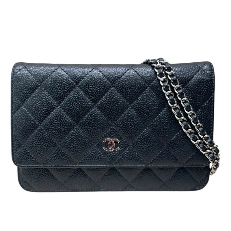 CHANEL MATRASSE CHAIN WALLET SHOULDER BAG: CHANEL Matrasse Chain Wallet Shoulder Bag Brand: CHANEL Type/Style: Shoulder Bag Material: caviar Color: black Size: W7.5 x H4.9x D1.2inch Shoulder:46.1inch Accessories: None Accessories N
