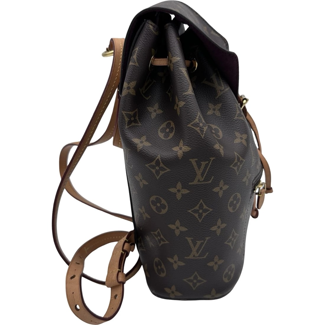 LOUIS VUITTON MONTSOURIS DAYPACK: LOUIS VUITTON Montsouris Daypack Brand: LOUIS VUITTON Type/Style: Backpack ?? Daypack Material: Monogram canvas Color: Brown Size: W9.8 x H11.2x D3.9inch Shoulder:31.5inch Accessories: None