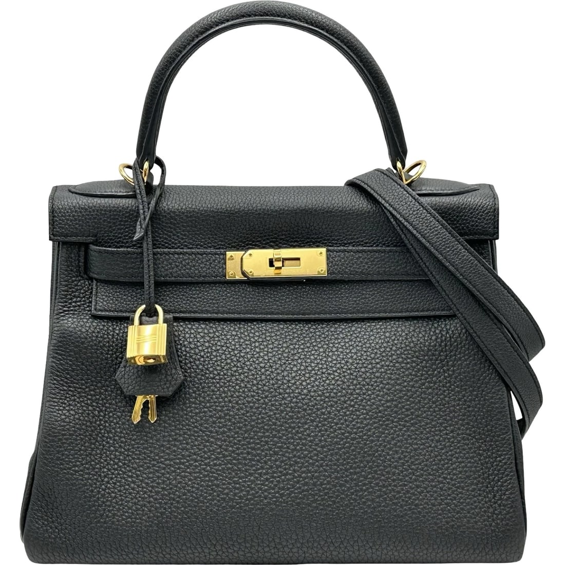 HERMES KELLY 28 INTERNAL SEWING SHOULDER BAG: HERMES Kelly 28 internal sewing Shoulder Bag Brand: HERMES Type/Style: Shoulder Bag Material: Togo Color: black Size: W11.0 x H8.7x D3.9inch Shoulder:36.2inch Accessories: None Accessories