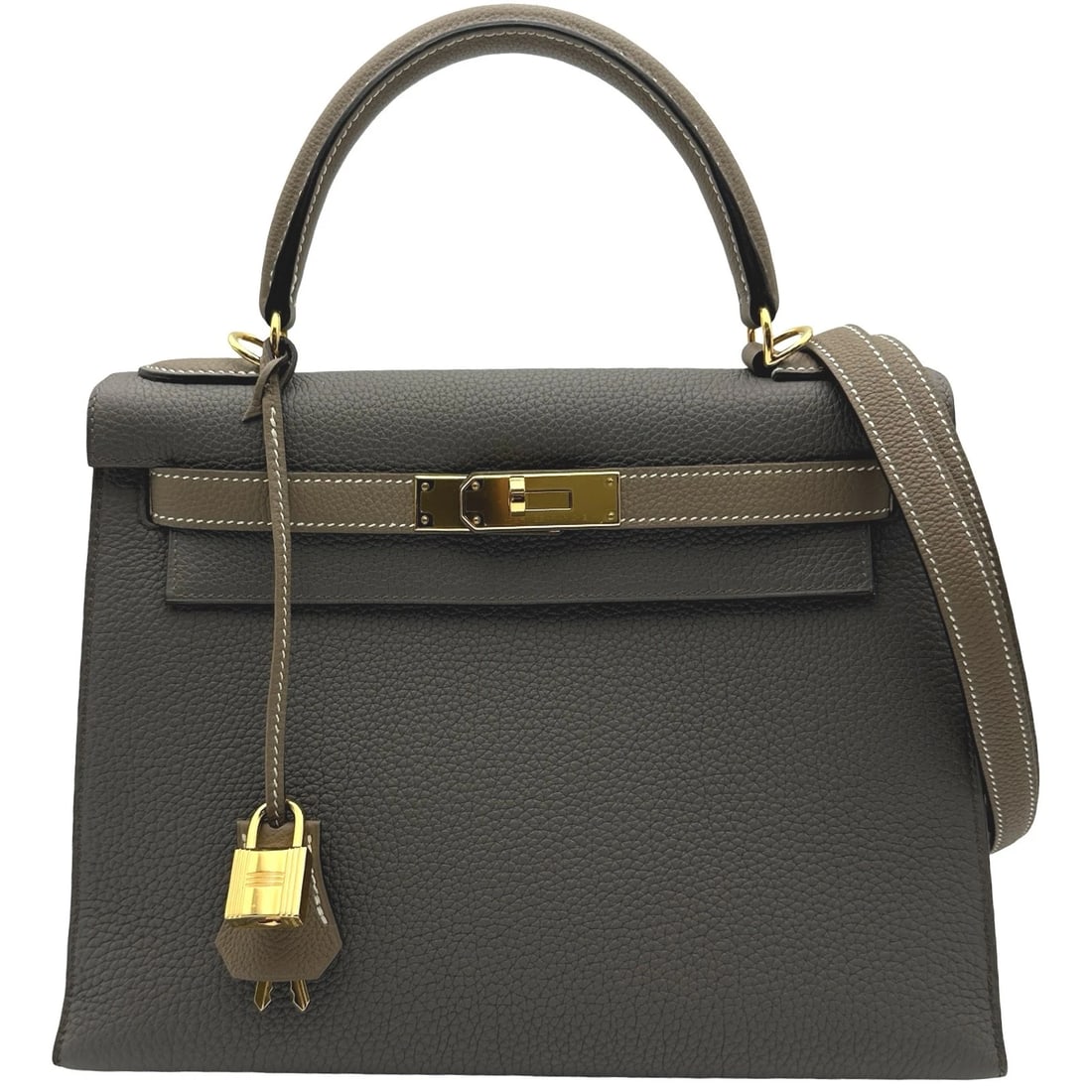 HERMES KELLY 28 OUTSIDE ORDER HANDBAG: HERMES Kelly 28 outside order Handbag Brand: HERMES Type/Style: Handbag Material: Togo Color: Etup Gold Hardware Size: W11.0 x H8.7x D4.3inch Shoulder:33.9inch Accessories: None Accessorie