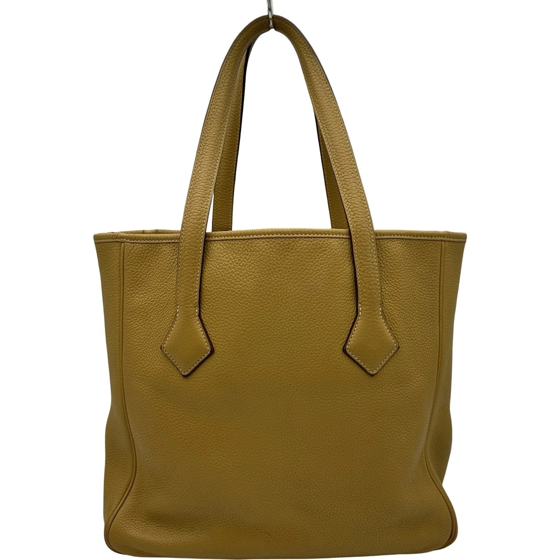 HERMES VICTORIA KABAS 32 TOTE BAG: HERMES Victoria Kabas 32 Tote Bag Brand: HERMES Type/Style: Tote Bag Material: Taurillon Clemence Color: Curry Size: W12.6 x H11.8x D5.5inch Accessories: None Accessories Notice: When purchasing