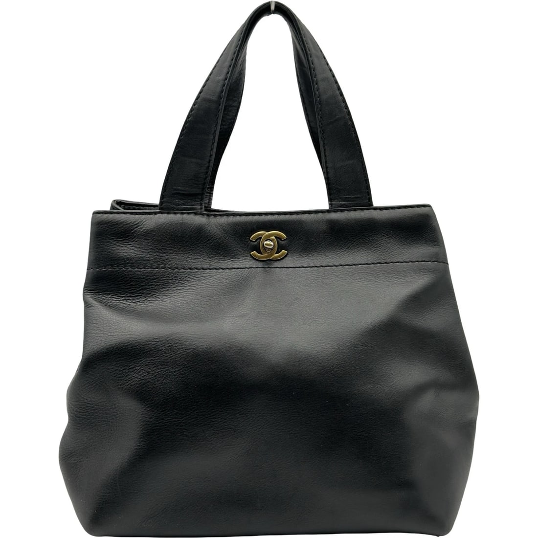 CHANEL TURNLOCK TOTE BAG TOTE BAG: CHANEL Turnlock Tote Bag Tote Bag Brand: CHANEL Type/Style: Tote Bag Material: Calfskin Color: Black Gold Hardware Size: W10.2 x H10.2x D5.5inch Accessories: None Accessories Notice: When