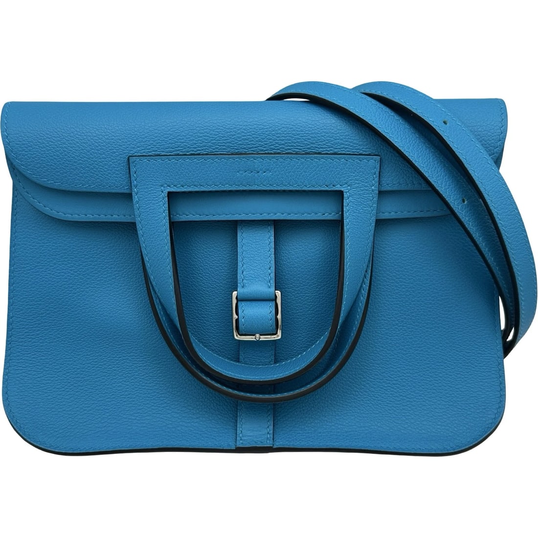 HERMES ARZAN 25 SHOULDER BAG: HERMES Arzan 25 Shoulder Bag Brand: HERMES Type/Style: Shoulder Bag Material: Evercolor Color: Blue Frida SilverHardware Size: W9.8 x H6.5x D3.0inch Accessories: None Accessories Notice: W